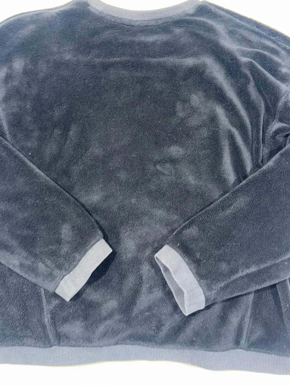 Athleta kids Black Plush Crewneck Sweater